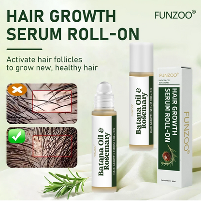 Funzoo® Batana Oil & Rosemary Hair Growth Roll-On Serum