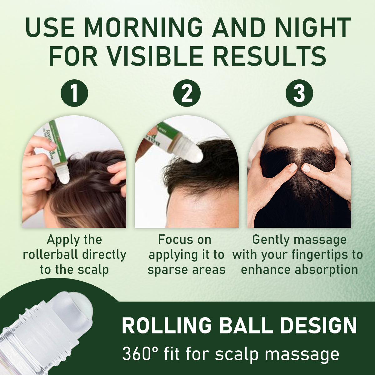 Funzoo® Batana Oil & Rosemary Hair Growth Roll-On Serum