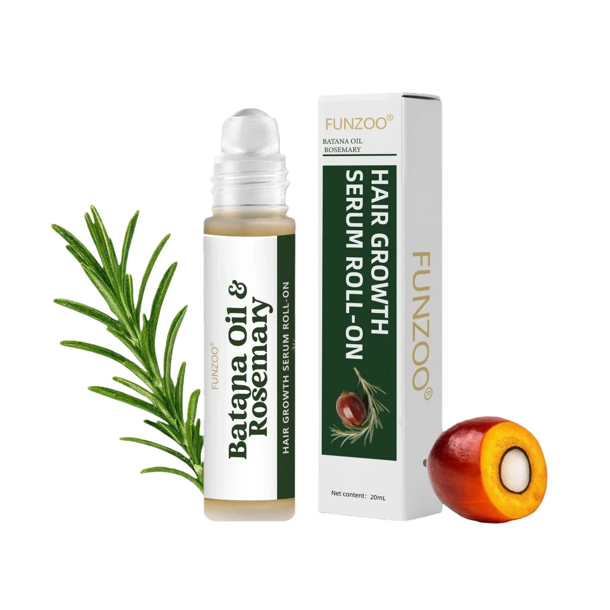 Funzoo® Batana Oil & Rosemary Hair Growth Roll-On Serum