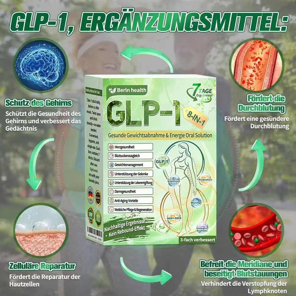 🇩🇪Berlin Health® 𝗚𝗟𝗣-𝟭 𝟖-𝗶𝗻-𝟭 Gesundheitslösung zum Einnehmen (nur einmal täglich, sichtbare Veränderungen in 7 Tagen) ✅ Bei Fettleibigkeit, Herz-Kreislauf-Gesundheit, Diabetes, Schlafapnoe, Darmgesundheit, Gelenkproblemen und mehr