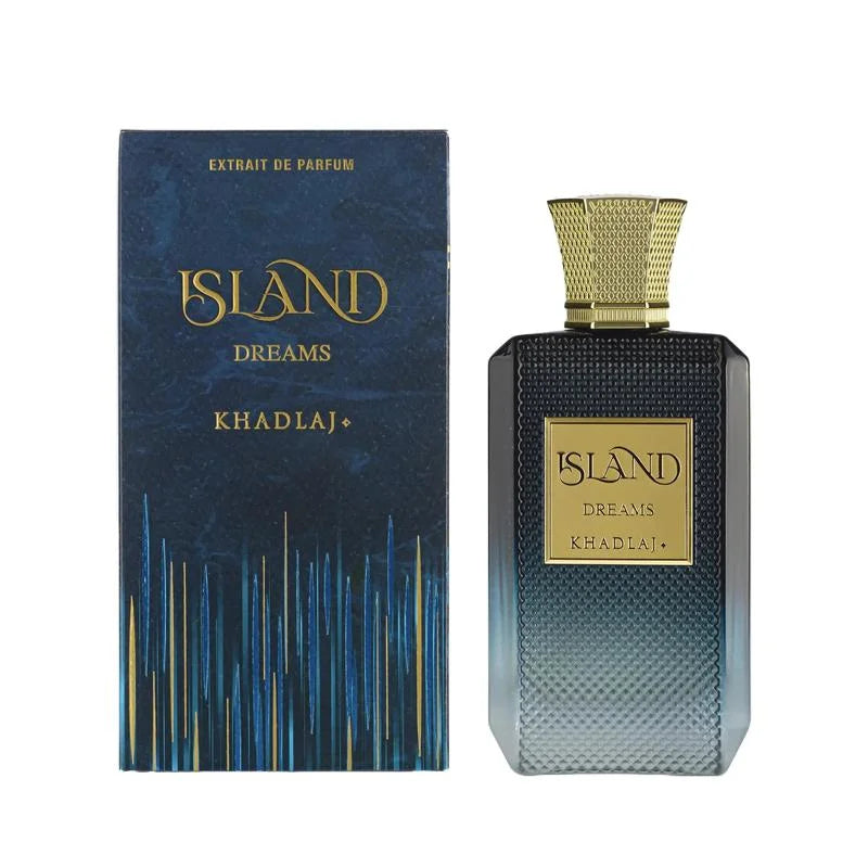 Khadlaj Island Dreams for Unisex Extrait de Parfum Spray, 3.4 Ounce